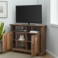 Homeology SAVANNAH True-Corner-Friendly Oak 6-Shelf Luxury Cabinet Suitable For Flat Screen TVs Up To 50" -Furniture Store homeology savannah true corner friendly oak 6 shelf luxury cabinet suitable for flat screen tvs up to 50 5015489795649 03c MP