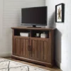 Homeology SAVANNAH True-Corner-Friendly Walnut 6-Shelf Luxury Cabinet Suitable For Flat Screen TVs Up To 50" -Furniture Store homeology savannah true corner friendly walnut 6 shelf luxury cabinet suitable for flat screen tvs up to 50 5034649656439 01c MP