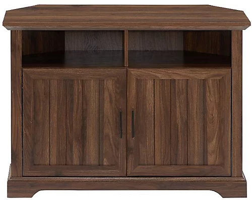 Homeology SAVANNAH True-Corner-Friendly Walnut 6-Shelf Luxury Cabinet Suitable For Flat Screen TVs Up To 50" 4 Homeology SAVANNAH True-Corner-Friendly Walnut 6-Shelf Luxury Cabinet Suitable For Flat Screen TVs Up To 50" - Image 2