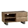 Hommoo Solid Acacia Wood 2 Drawers And 2 Shelves Small Tv Media Unit 2 Hommoo Solid Acacia Wood 2 Drawers And 2 Shelves Small Tv Media Unit -Furniture Store hommoo solid acacia wood 2 drawers and 2 shelves small tv media unit5059368552923 01c MP