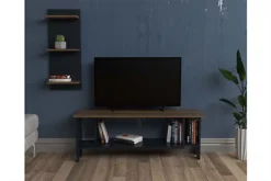 Ilya TV Unit Anthracite & Walnut