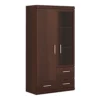 Imperial 2 Door 3 Drawer Glazed Display Cabinet In Dark Mahogany Melamine 1 Imperial 2 Door 3 Drawer Glazed Display Cabinet In Dark Mahogany Melamine -Furniture Store imperial 2 door 3 drawer glazed display cabinet in dark mahogany melamine5900355032211 01c MP
