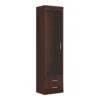 Imperial Tall Glazed 1 Door 2 Drawer Narrow Cabinet In Dark Mahogany Melamine -Furniture Store imperial tall glazed 1 door 2 drawer narrow cabinet in dark mahogany melamine5900355032136 01c MP