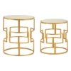 Interiors By Premier Avantis Set Of 2 Gold Metal/Round Side Tables 2 Interiors By Premier Avantis Set Of 2 Gold Metal/Round Side Tables -Furniture Store interiors by premier avantis set of 2 gold metal round side tables5018705453019 01c MP