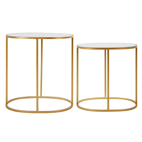 Interiors By Premier Avantis Set Of 2 Oval Side Tables 6 Interiors By Premier Avantis Set Of 2 Oval Side Tables - Image 4