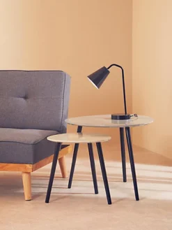 Interiors By Premier Nostra Set Of 2 Triangular Nesting Tables -Furniture Store interiors by premier nostra set of 2 triangular nesting tables5018705482583 03c MP