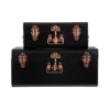 Interiors By Premier Parley Set Of Two Black Storage Trunks -Furniture Store interiors by premier parley set of two black storage trunks5018705346038 01c MP
