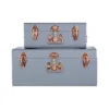 Interiors By Premier Parley Set Of Two Grey Storage Trunks -Furniture Store interiors by premier parley set of two grey storage trunks5018705346007 01c MP