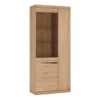 Kensington Tall 3 Door Display Cabinet In Oak -Furniture Store kensington tall 3 door display cabinet in oak5900355033027 01c MP