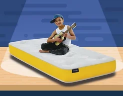 Kids Anti-Allergy Memory Spring Mattress Small Single Yellow
