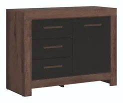 Large Sideboard Cabinet Unit Dark Oak Black Effect Drawer Storage Cupboard Balin -Furniture Store large sideboard cabinet unit dark oak black effect drawer storage cupboard balin5060958044063 03c MP