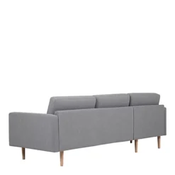 Larvik Chaiselongue Sofa (LH) - Grey - Oak Legs -Furniture Store larvik chaiselongue sofa lh grey oak legs5060653081400 03c MP