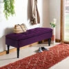 Livingandhome Dark Purple Velvet Ottoman Bench With Rubberwood Legs 2 Livingandhome Dark Purple Velvet Ottoman Bench With Rubberwood Legs -Furniture Store livingandhome dark purple velvet ottoman bench with rubberwood legs0735940279727 01c MP