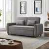 Livingandhome Grey 2 Seat Fabric Sofa Loveseat Couch Put Out Sofa Bed -Furniture Store livingandhome grey 2 seat fabric sofa loveseat couch put out sofa bed0735940251280 01c MP