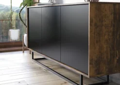 Loft Retro Industrial Sideboard Vintage Oak 160cm TV Unit Cabinet Cupboard -Furniture Store loft retro industrial sideboard vintage oak 160cm tv unit cabinet cupboard5060970909425 04c MP