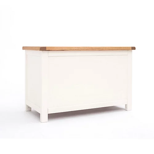 Lovere Off White Blanket Box Ottoman 4 Lovere Off White Blanket Box Ottoman - Image 2