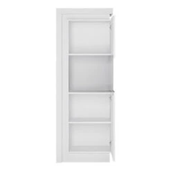 Lyon Narrow Display Cabinet (RHD) 164.1cm High (including LED Lighting) In White And High Gloss 8 Lyon Narrow Display Cabinet (RHD) 164.1cm High (including LED Lighting) In White And High Gloss -Furniture Store lyon narrow display cabinet rhd 164 1cm high including led lighting in white and high gloss5900355143405 03c MP