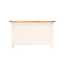 Maggiori Off White Blanket Box Ottoman