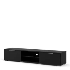 Match TV Unit 2 Drawers 2 Shelf In Black -Furniture Store match tv unit 2 drawers 2 shelf in black5713035065498 03c MP
