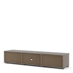 Match TV Unit 2 Drawers 2 Shelf In Truffle Oak -Furniture Store match tv unit 2 drawers 2 shelf in truffle oak5713035072199 04c MP