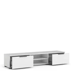 Match TV Unit 2 Drawers 2 Shelf In White -Furniture Store match tv unit 2 drawers 2 shelf in white5713035065481 04c MP