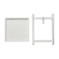 Matt White Tray Table (H)44cm (W)40cm (D)40cm -Furniture Store matt white tray table h 44cm w 40cm d 40cm5059340577906 23c