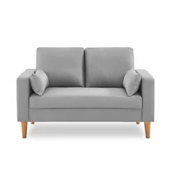 Medium 2-seater Sofa Scandi-style With Wooden Legs - Bjorn - Light Grey 8 Medium 2-seater Sofa Scandi-style With Wooden Legs - Bjorn - Light Grey -Furniture Store medium 2 seater sofa scandi style with wooden legs bjorn light grey3760350655738 03c MP