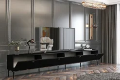 Mety TV Unit, 300 Cm, Black & Silver 9 Mety TV Unit, 300 Cm, Black & Silver -Furniture Store mety tv unit 300 cm black silver8628605451264 04c MP