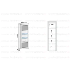 Modern Sideboard Display Cabinet Cupboard TV Stand Living Room High Gloss Doors - White & Black -Furniture Store modern sideboard display cabinet cupboard tv stand living room high gloss doors white black5060970900620 04c MP