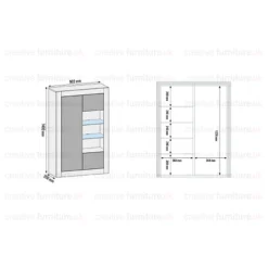 Modern Sideboard Display Cabinet Cupboard TV Stand Living Room High Gloss Doors - White -Furniture Store modern sideboard display cabinet cupboard tv stand living room high gloss doors white5060970900989 04c MP