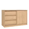 Naia Storage Unit With 1 Sliding Door And 3 Drawers In Jackson Hickory Oak -Furniture Store naia storage unit with 1 sliding door and 3 drawers in jackson hickory oak5713035082334 01c MP