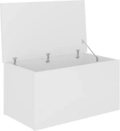 Nevada Storage Blanket Box Ottoman In White Gloss Finish -Furniture Store nevada storage blanket box ottoman in white gloss finish5056065619294 04c MP