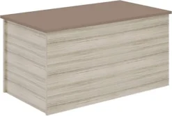 Nevada Storage Blanket Box Ottoman Oyster Gloss And Light Oak Effect Veneer -Furniture Store nevada storage blanket box ottoman oyster gloss and light oak effect veneer5056065619287 03c MP