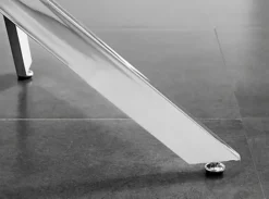 Novara 100cm 2 4 Seater Round Glass Dining Table With Silver Chrome Metal Angled Starburst Legs For Modern Dining Room -Furniture Store novara 100cm 2 4 seater round glass dining table with silver chrome metal angled starburst legs for modern dining room8438514897618 04c MP