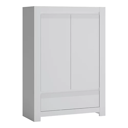 Novi 2 Door 1 Drawer Cabinet In Alpine White 3 Novi 2 Door 1 Drawer Cabinet In Alpine White