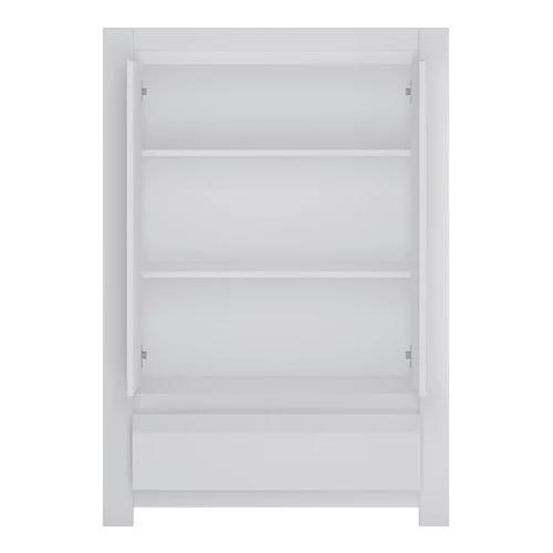 Novi 2 Door 1 Drawer Cabinet In Alpine White 4 Novi 2 Door 1 Drawer Cabinet In Alpine White - Image 2