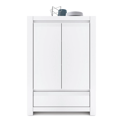 Novi 2 Door 1 Drawer Cabinet In Alpine White 5 Novi 2 Door 1 Drawer Cabinet In Alpine White - Image 3