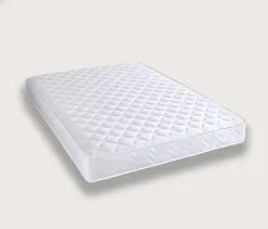 OHS Luxury Memory Foam Spring Quilted Mattress, White - Double
