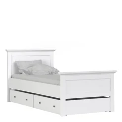 Paris Underbed Storage Drawer For Single Bed In White 9 Paris Underbed Storage Drawer For Single Bed In White -Furniture Store paris underbed storage drawer for single bed in white5060653081769 04c MP