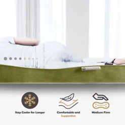 Reve Emerald Hybrid Gel-Flex Memory Foam Mattress -Furniture Store reve emerald hybrid gel flex memory foam mattress0731093681523 03c MP