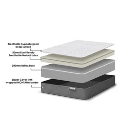 Reve Montana Platinum Latex Memory Foam Mattress -Furniture Store reve montana platinum latex memory foam mattress0731093681837 02c MP