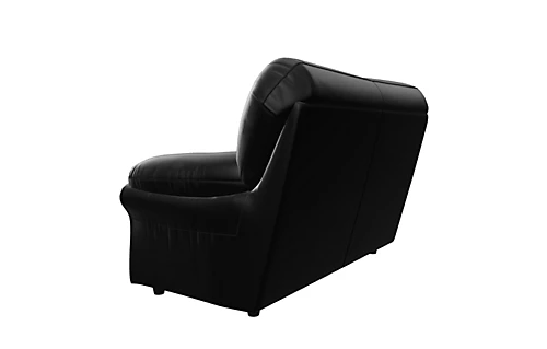Saga 2 Seater Coventry Leather Sofa In Black 6 Saga 2 Seater Coventry Leather Sofa In Black - Image 4
