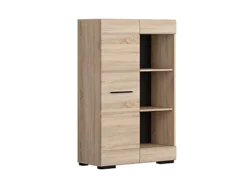 Shelving Bookcase Display Cabinet Shelf 1 Door Storage Sonoma Oak Effect Fever -Furniture Store shelving bookcase display cabinet shelf 1 door storage sonoma oak effect fever5060958043011 03c MP