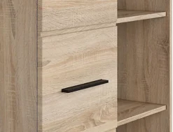 Shelving Bookcase Display Cabinet Shelf 1 Door Storage Sonoma Oak Effect Fever -Furniture Store shelving bookcase display cabinet shelf 1 door storage sonoma oak effect fever5060958043011 04c MP