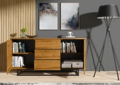 Sideboard 140cm Sideboard Cabinet Cupboard TV Stand Living Room Oak 9 Sideboard 140cm Sideboard Cabinet Cupboard TV Stand Living Room Oak -Furniture Store sideboard 140cm sideboard cabinet cupboard tv stand living room oak5060970909852 04c MP