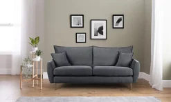 Sofas Express Bayside Charcoal Grey Side Cushion Manhattan Sofa 3-Seater