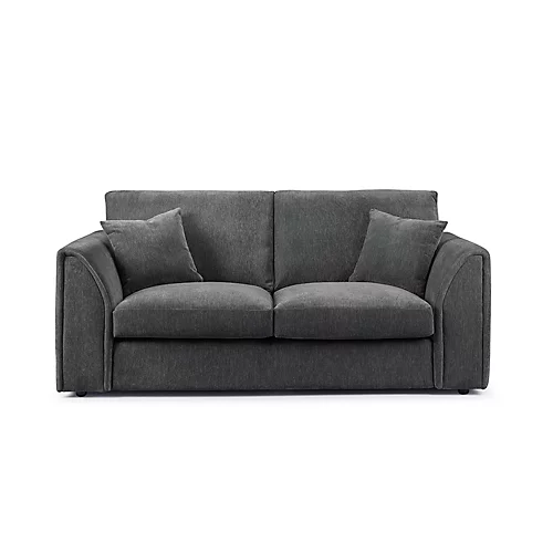 Sofas Express Glamorgan Charcoal Grey Sweeping Manhattan Sofa 3-Seater 4 Sofas Express Glamorgan Charcoal Grey Sweeping Manhattan Sofa 3-Seater - Image 2