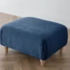 Sofas Express Navy Blue Wood Leg Manhattan Footstool -Furniture Store sofas express navy blue wood leg manhattan footstool5061008220079 01c MP