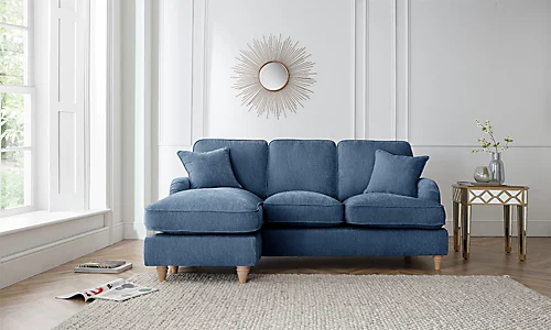 Sofas Express Tenby Navy Blue Left Hand Chaise Tailored Pleat Manhattan Sofa 3 Sofas Express Tenby Navy Blue Left Hand Chaise Tailored Pleat Manhattan Sofa