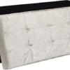 Storage Ottoman Padded Foldable Bench Chest With Lid Holds Up To 100 Kg For Bedroom Room Beige Velvet 110cm X 38 Cm X 38 Cm -Furniture Store storage ottoman padded foldable bench chest with lid holds up to 100 kg for bedroom room beige velvet 110cm x 38 cm x 38 cm5065011671002 01c MP